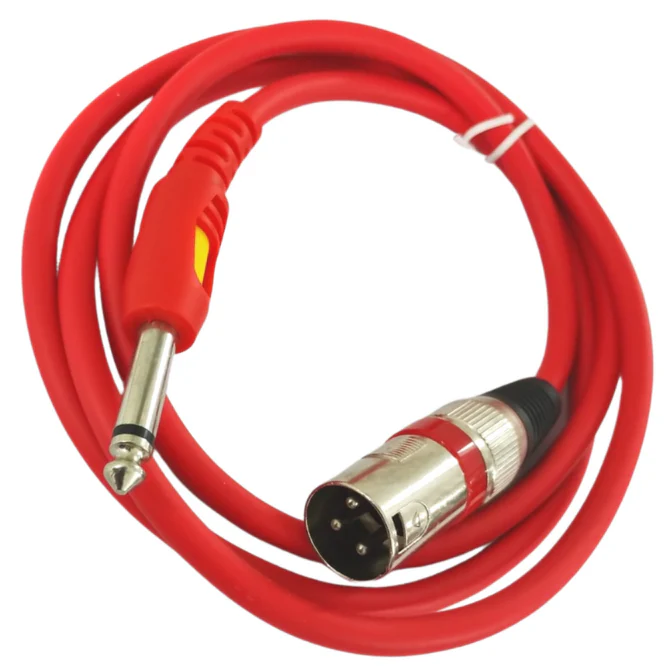 3 Pin XLR Male to P38 Mono Jack Cable 1.5 Meter