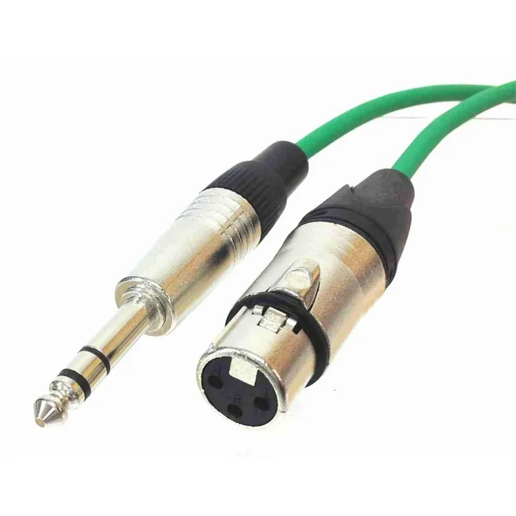 3 Pin XLR Female to P38 Mono Jack Cable 1.5 Meter