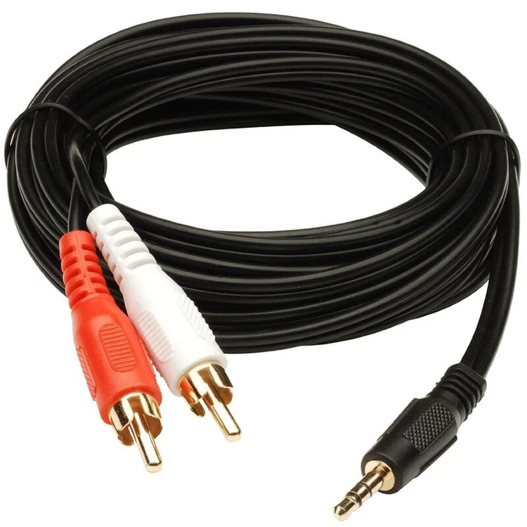 Stereo Male To 2 RCA Male Stereo Audio Cable 3 Meter