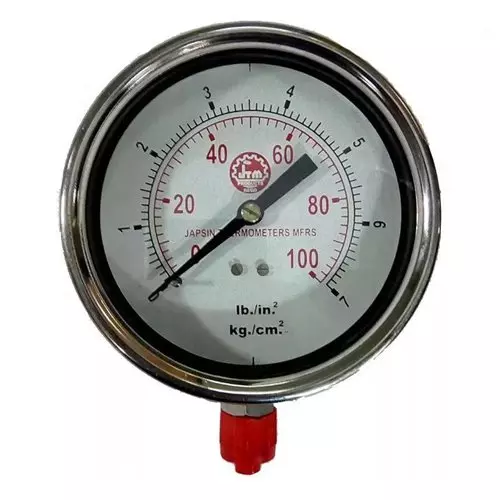 2.5 Inch 0-1000 PSI Stainless Steel Pressure Gauge