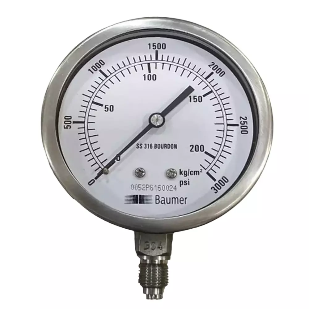 8 inch (203.2 mm) Pressure Gauge Stainless Steel for Commercial
