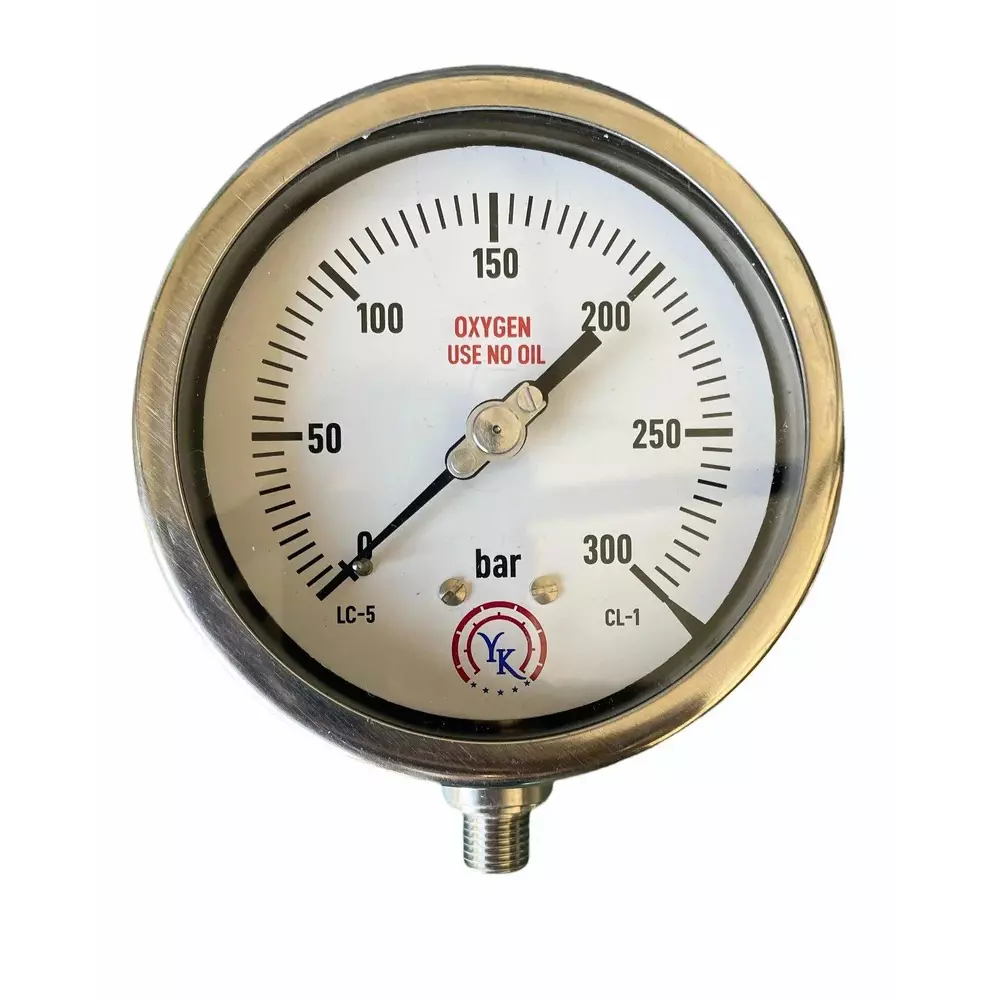 4 inch (101.6 mm) Pressure Gauge Heavy Duty Stainless Steel