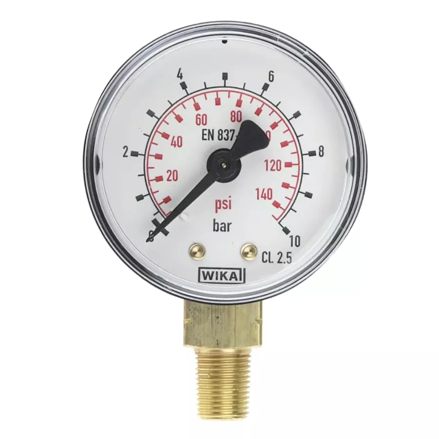 Dial Pressure Gauge, Range: 0-10 bar, 777097