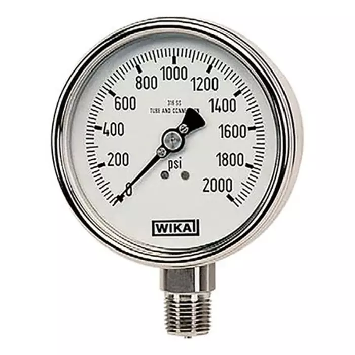 Analogue Pressure Gauge 3000psi Bottom Entry 63mm Outside Diameter, 9831988