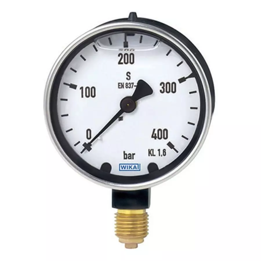 Analogue Pressure Gauge 100psi Back Entry 63mm Outside Diameter, 9318178
