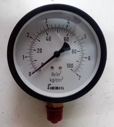 Range 0-10 Kg/cm2 Dial Size 100mm or 4 Inch Pressure Gauge