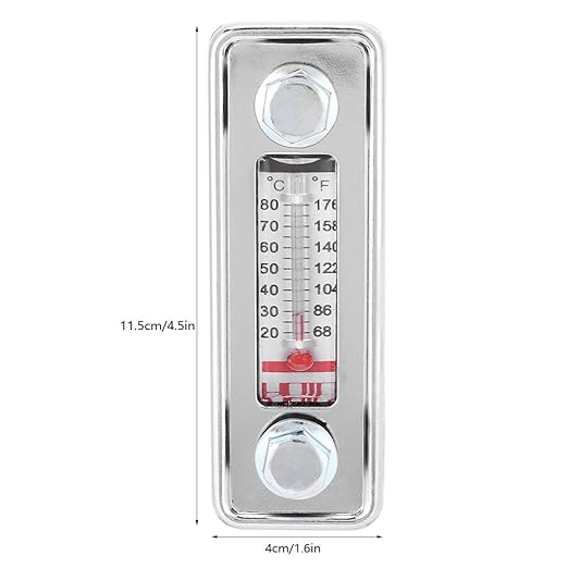 Oil Level Gauge, Oil Liquid Level Gauge Meter Transparent Intuitive Display Good Sealing, Accurate Measurement for Hydraulic System (LS-3)