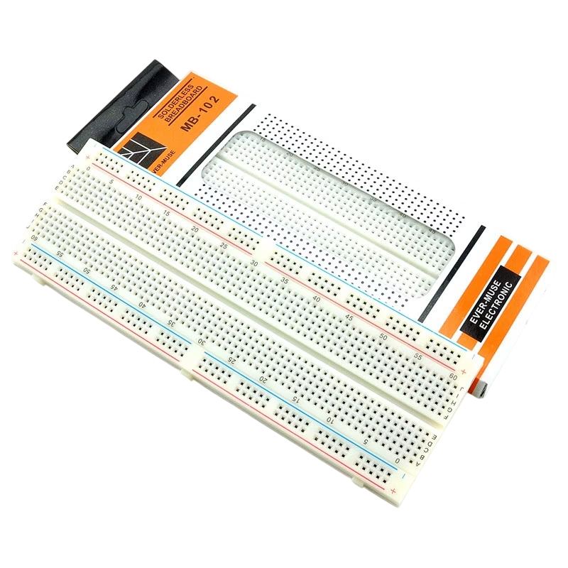 MB102 830 Points Solderless Prototype PCB Breadboard High Quality