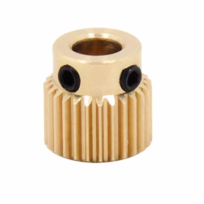 Copper Extrusion Head Gear 40 Tooth Bore 5mm (for Makerbot and 1.75mm filament)