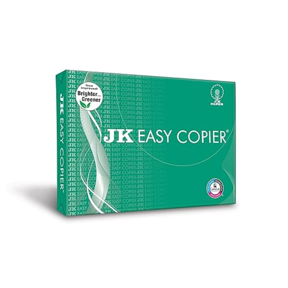 Easy Copier Paper | A4 Size | 70 GSM | 500 Sheets | White Paper, 1 Ream | For Laserjet & Inkjet Printer | Fast Drying | Both Side Print | Eco Friendly | ColorLok (Pack of 1) | One Ream