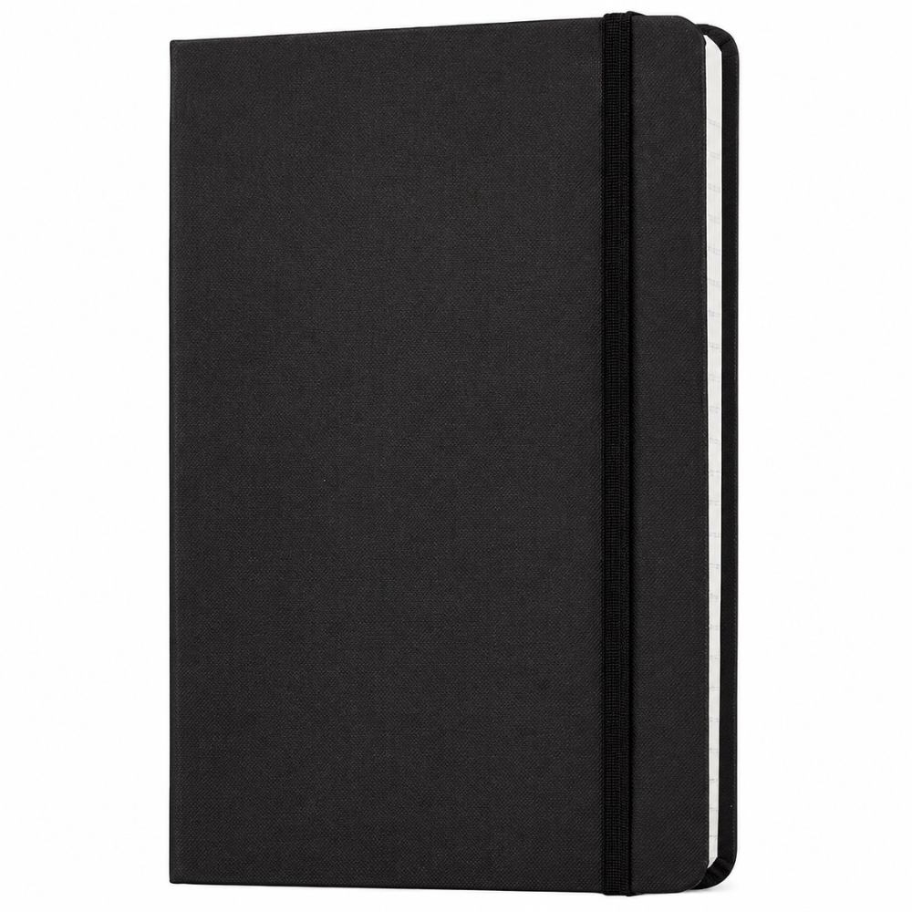 Classic Notebook, Ruled - (130 Mm X 210 Mm) - 240 Pages (Black)
