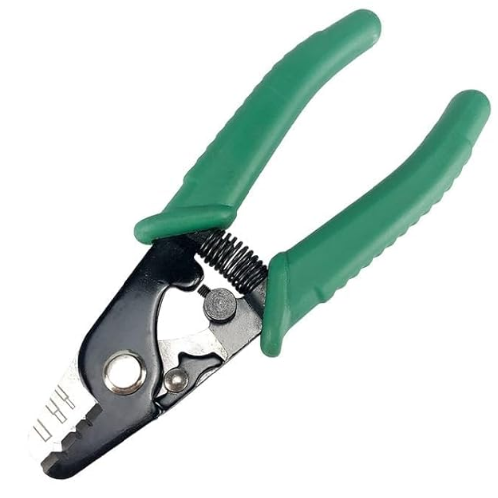 Fiber Stripper Tool FTTH Fiber Cable Stripping Cutter 3 Hole Precision Fiber Optic Stripper Metal Body Wire Stripping Tool for Networking, Telecom Repair & Installation