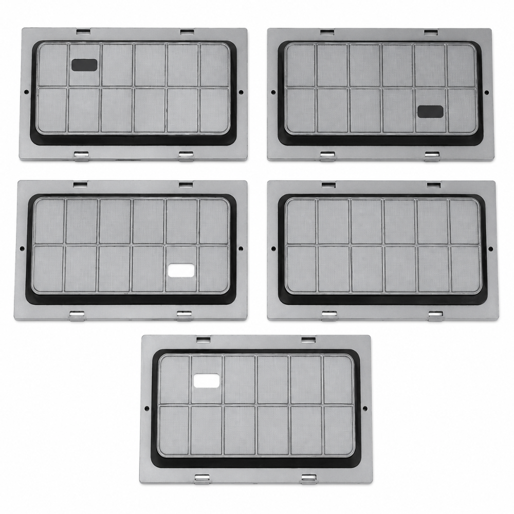 Fiber Optic Cable Termination Box Small with OFC Splicing Tray (Pack of 5), Metal or Plastic, Gray, Water Repellent, Includes 2 Optical Fiber Cable Connectors