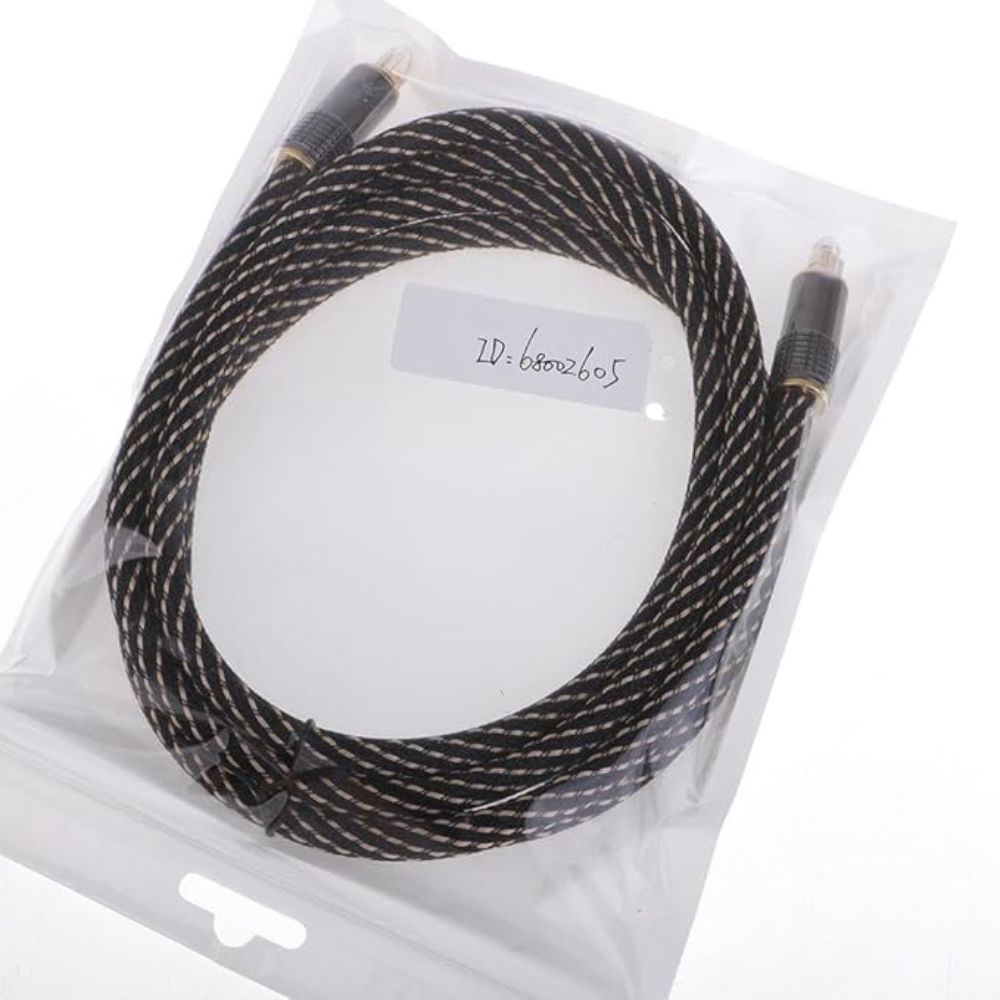 Universal Audio Connection Cable Optical Fiber 2 Meter | Decorative | Vintage | Retro | Collector's Item
