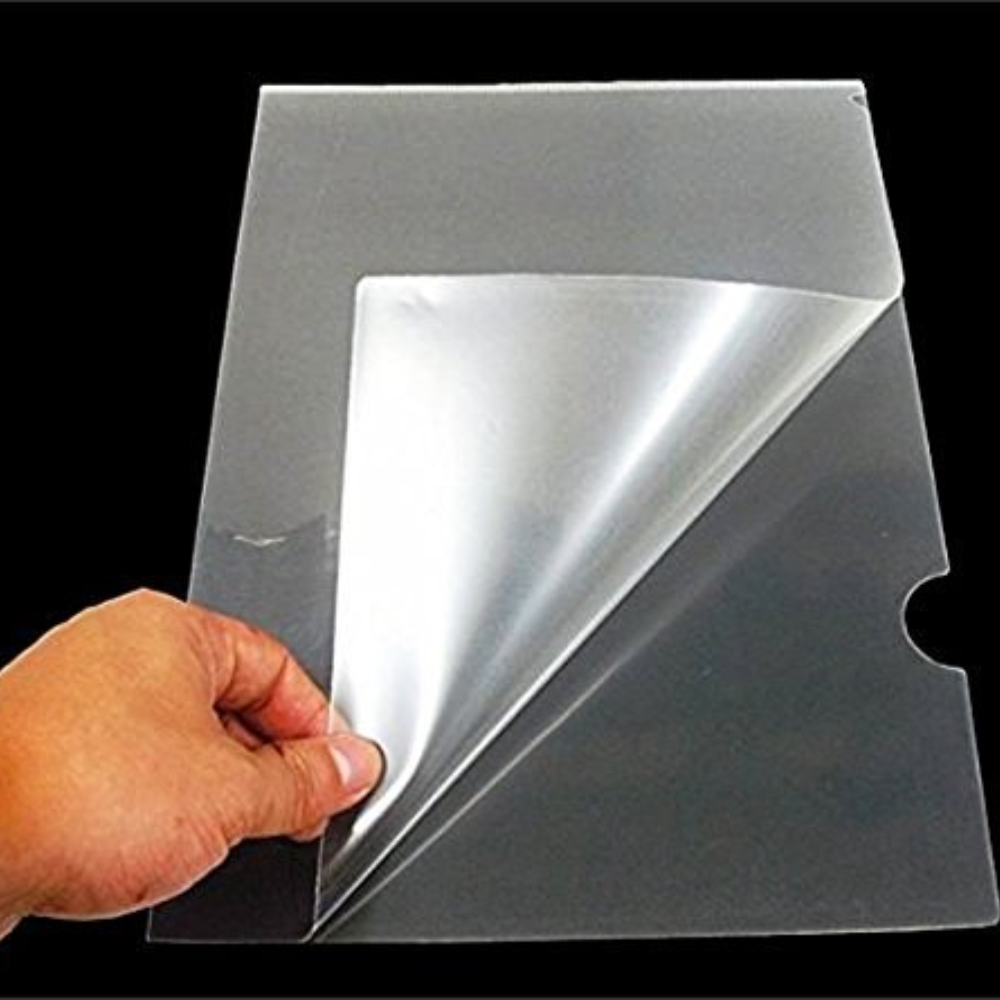 L Folder File A4 Size Transparent Clear Documents Holder Paper Holders Organizer (Pack of 12) | Thickness 12C