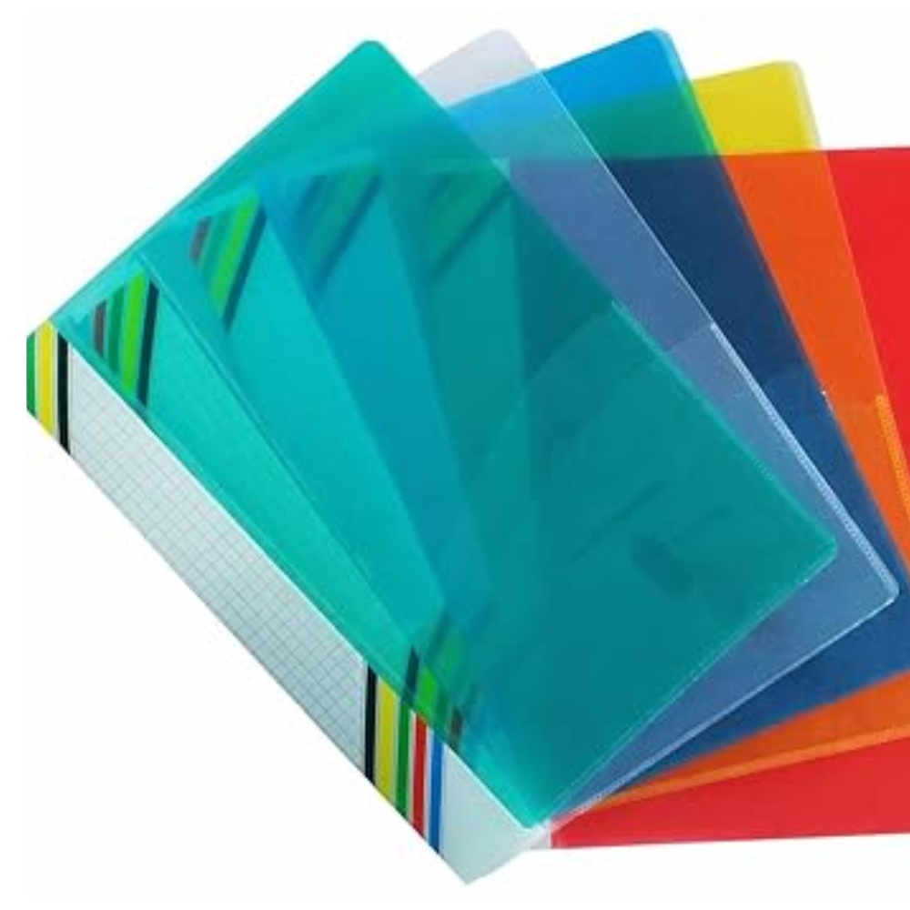 Crafts and Toys Colored Project File – Set of 5 Pcs | Plastic File for A4 Documents | for Office, School & Home | Holds Up to 150 Sheets | Best for Interviews and Reports (S652)