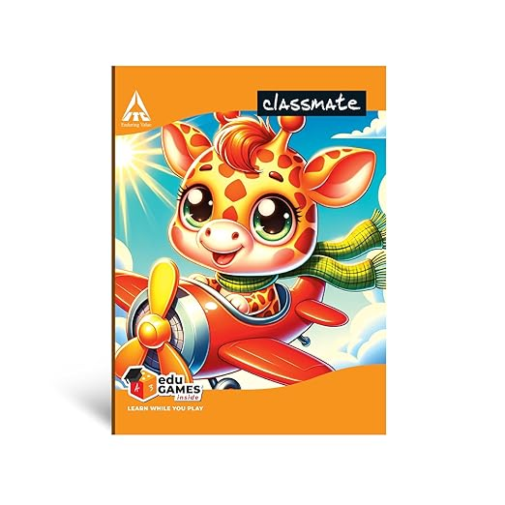 Notebook | 172 Pages | Single Line | 19.0cm x 15.5cm | Pack of 5 | Short Size Ruled Notebook for School Students