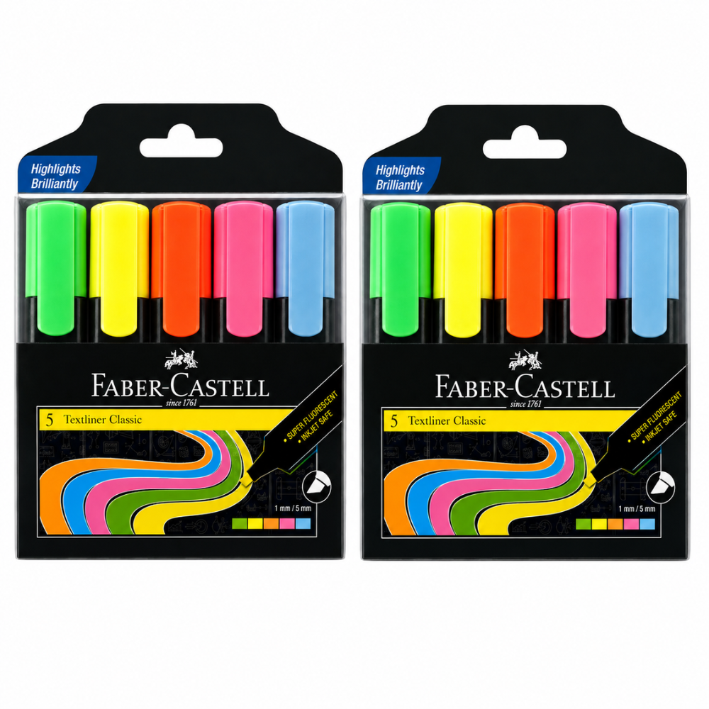 Fine Textliner - Pack of 10 (Assorted)