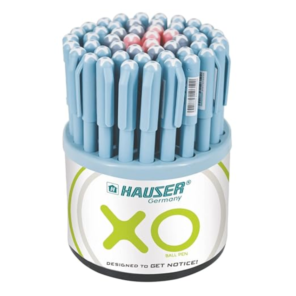 0.7mm Ball Pen Tumbler | Sleek Body & Minimalistic Design | Matt Finish & Solid Body Type | Low Viscosity Ink with Ultra Durable Tip | Blue, Black & Red Ink, Pack of 50 Pens