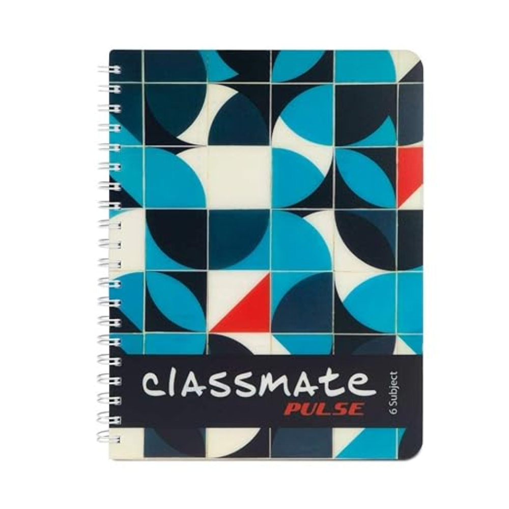 Pulse 6 Subject Notebook - Unruled, 300 Pages, Spiral Binding, 267mm*203mm