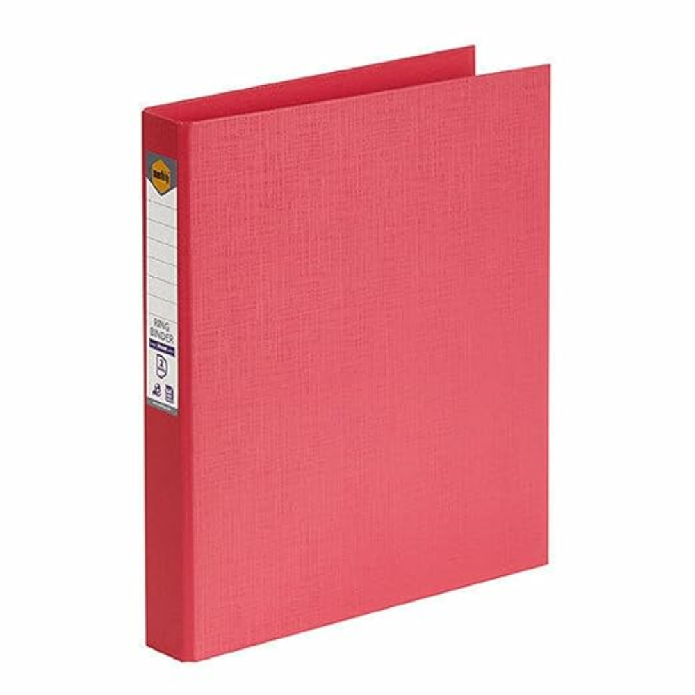 2D Ring Binder File,Plastic File Folder A/4Size Tough & Durable (A/4 2D Ring Binder RED - 1)