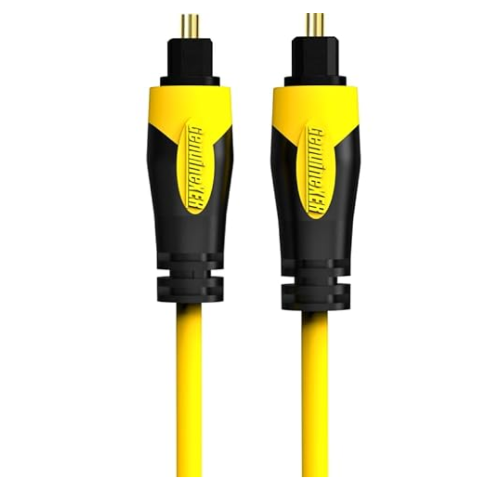 Digital Optical Audio Toslink Cable 2 Meter Gold Plated, Ultra Slim, Support Dolby Digital Plus With 8 Channel 7.1 & 5.1, Compatible with Home Theatres, Soundbar, PS5, Blu Ray Players | 2M