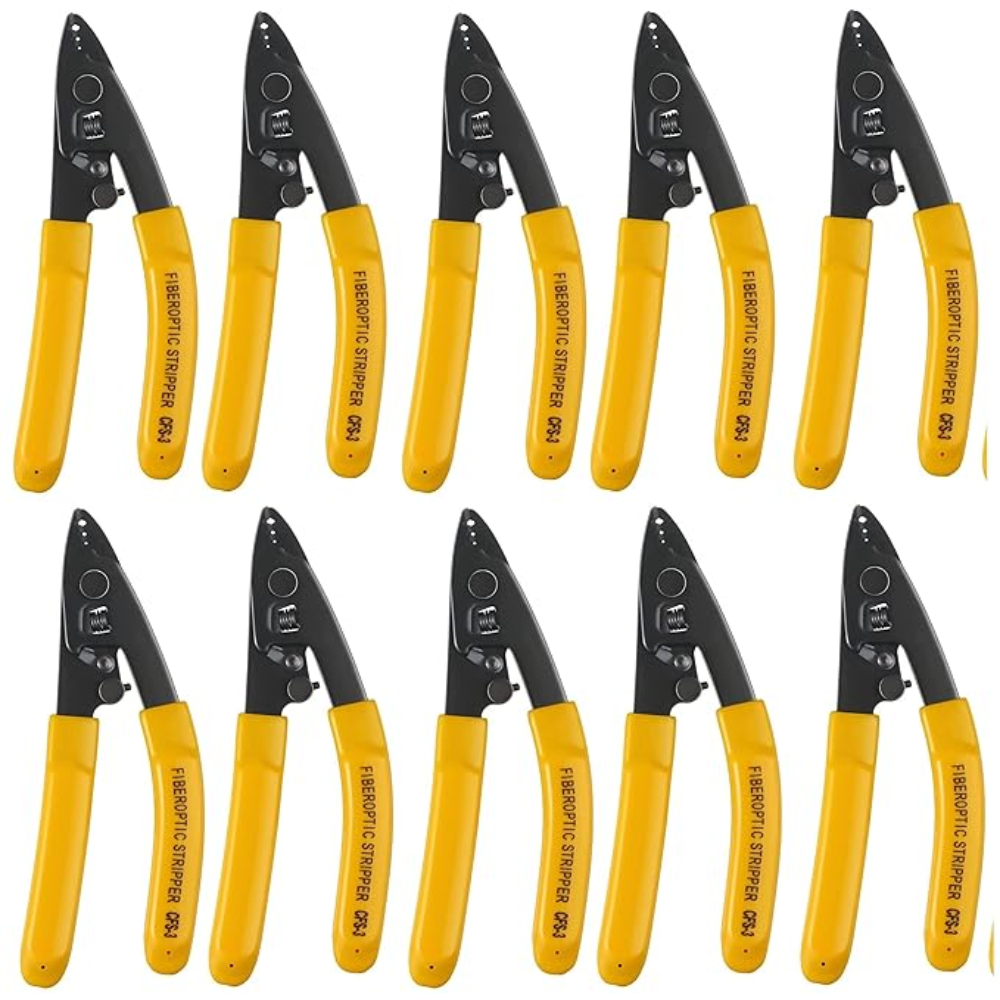 Corslet 10 Pcs Optical Fiber Stripper Wire Cable Fiber Cutter and Stripping Tool 3 Hole Cfs-3 (Pack of 10)