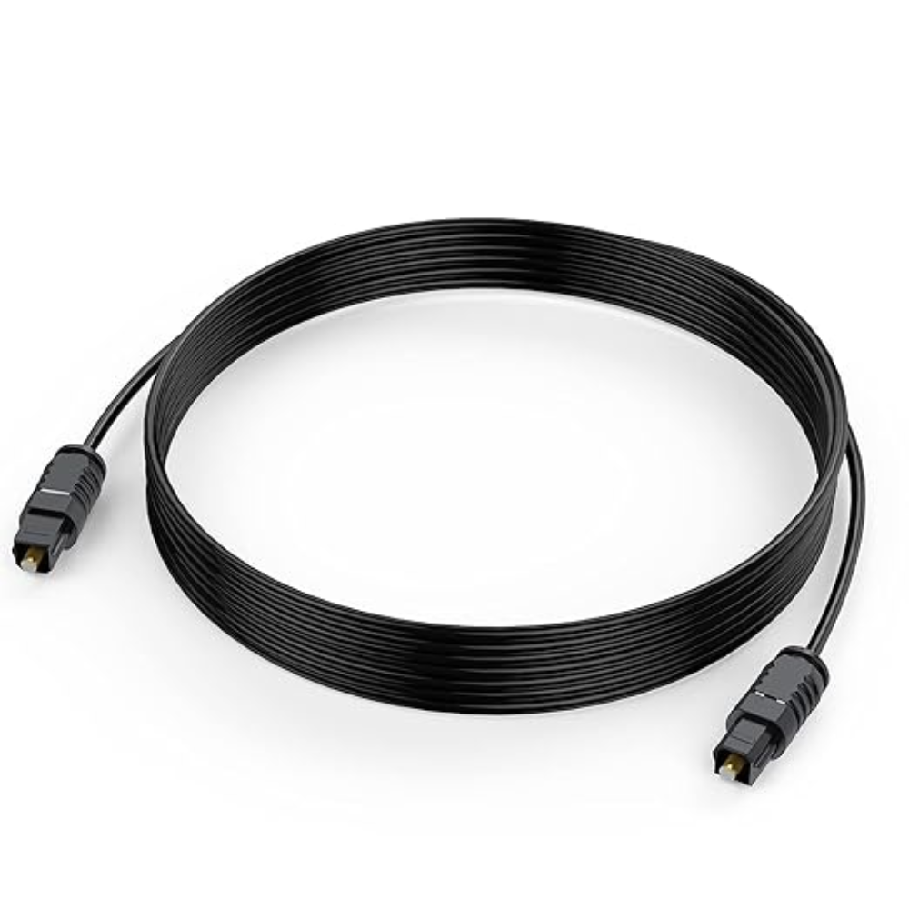 Audio Cable,Fiber Optic Cable Ultra-Thin Cord,Spdif Toslink Optical Cable Compatible With Tv Sound Bar Home Theater Ps4 Xbox Samsung Vizio Bose-Td-674Oc (5-Meter Pack Of 1),Black