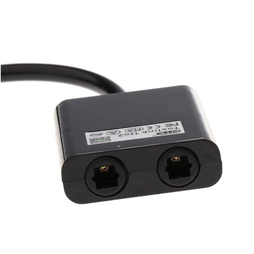 1Pcs Digital Toslink Optical Splitter Cable Adapter Fiber Cord Audio 1 to 2 | Decorative | Vintage | Retro | Collector's Item