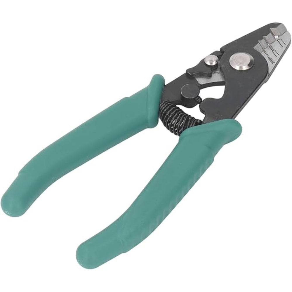 Fiber Stripper Fiber Optic Stripper Fiber Optic Stripping Pliers Tool 3 Holes Fiber Cable Stripper Fiber Optical Stripper Plier Fiber Optic Wire Stripper Crimping Tool Wire Cutter Stripper
