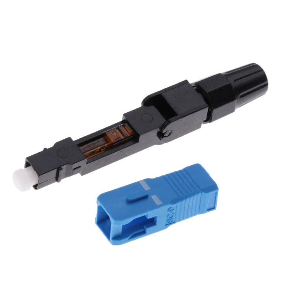 10pcs Optic Fiber Quick Cold Connector FTTH SC Single Mode UPC Fast Connector