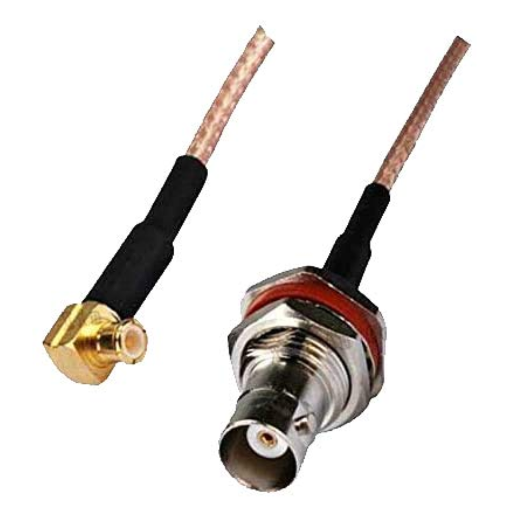 RF Coaxial Cable BNC to MCX Connector BNC Female to MCX Male Right Angle Plug RG316 Pigtail Cable 15cm 1PCS
