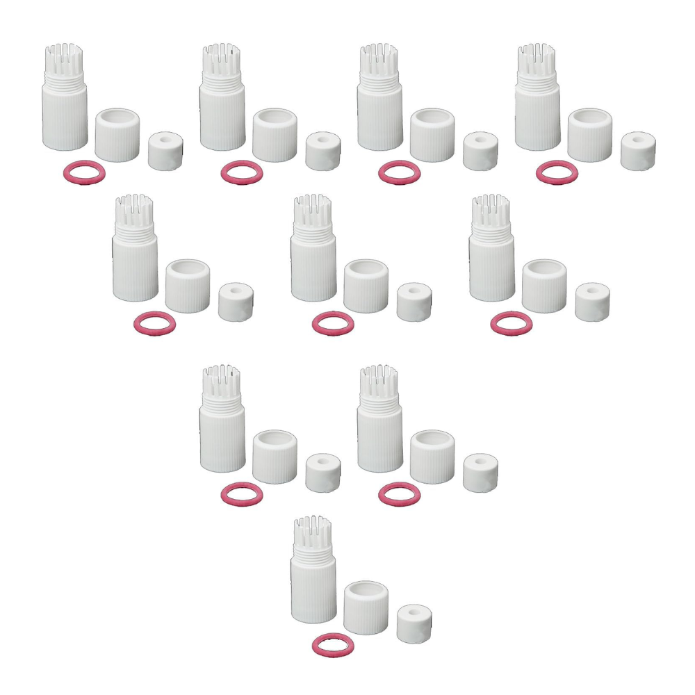 20Sets RJ45 Waterproof Connector Cap Cover for Outdoor Network IP Camera CCTV Pigtail Cable Waterproof Cap Monitoring Connector, White