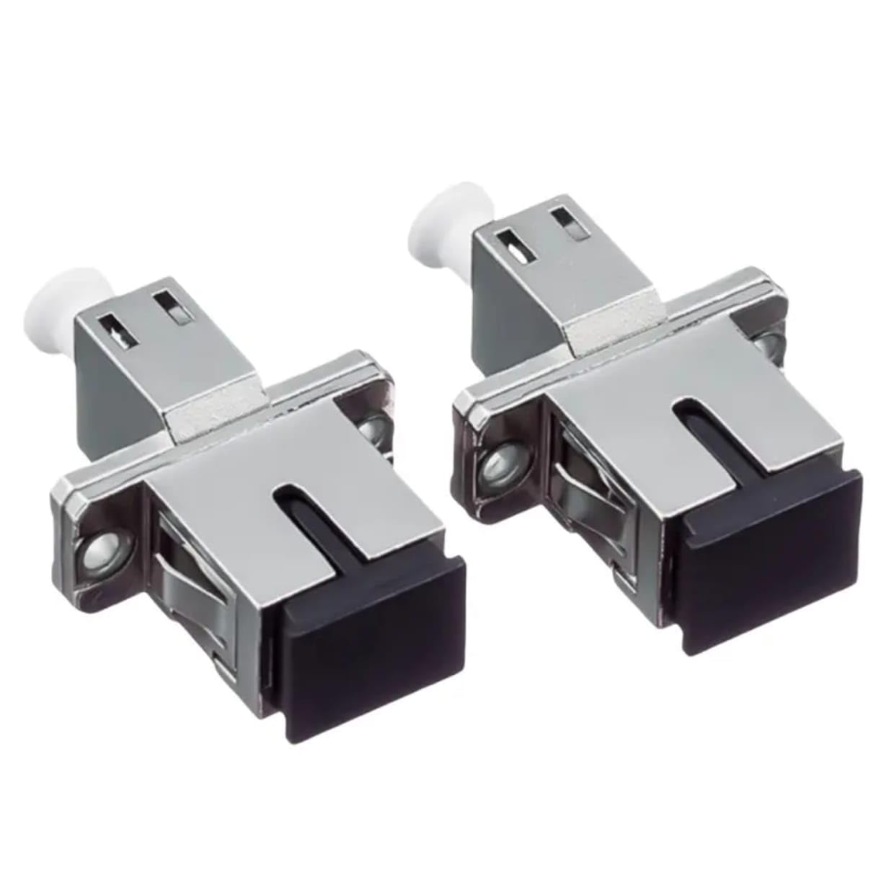 Optical Fiber Adaptor SC to LC, Simplex Female Fiber Optic Coupler, Stainless Steel, for High-Performance Connections