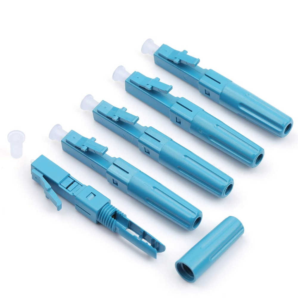 LC/UPC Optical Fiber Cable Quick Connectors (5pcs) - LC Fast Connector Adapter