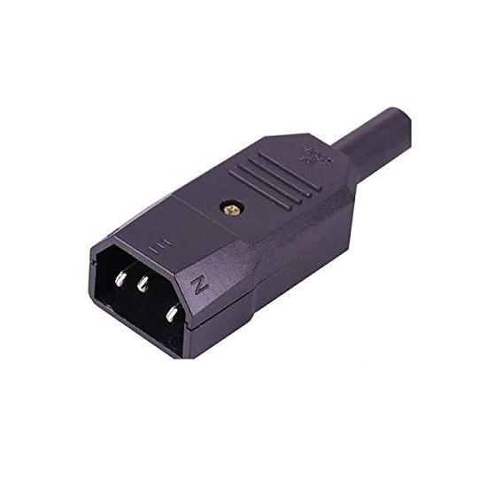 3 Pin Male C14 Plug Socket Adapter 250V DC/AC 10A Power Terminal