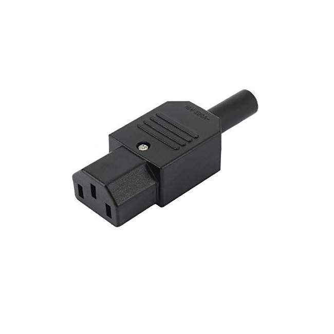 Elcom 3 Pin Female C13 Plug Socket Adapter 250V DC/AC 10A Power Terminal- Good Quality