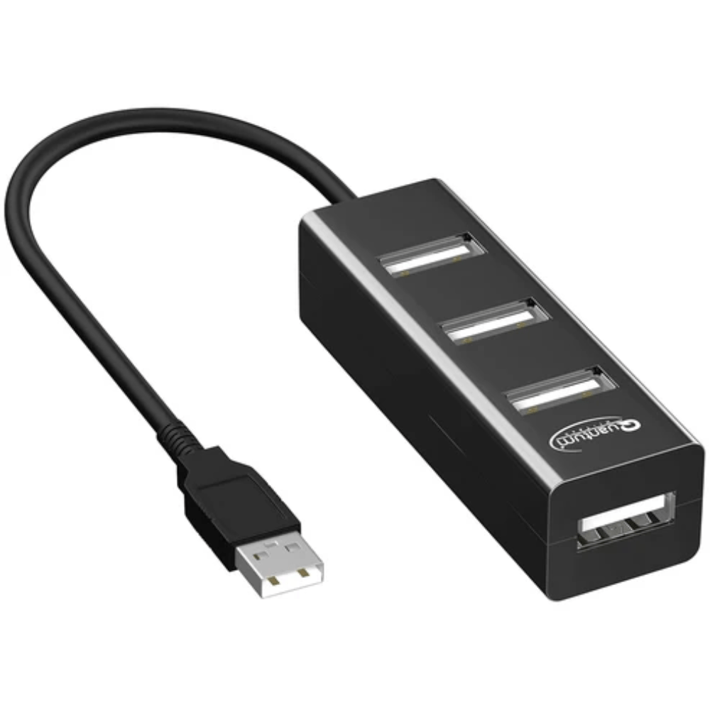 4 Port Hi-Speed USB Hub (black)