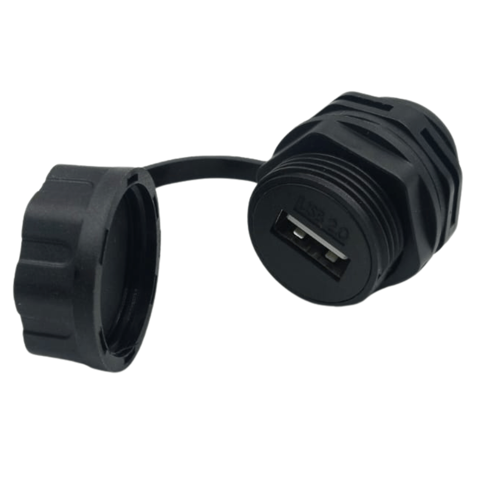 USB 2.0 Female To Female Coupler Bulkhead IP67 Connector
