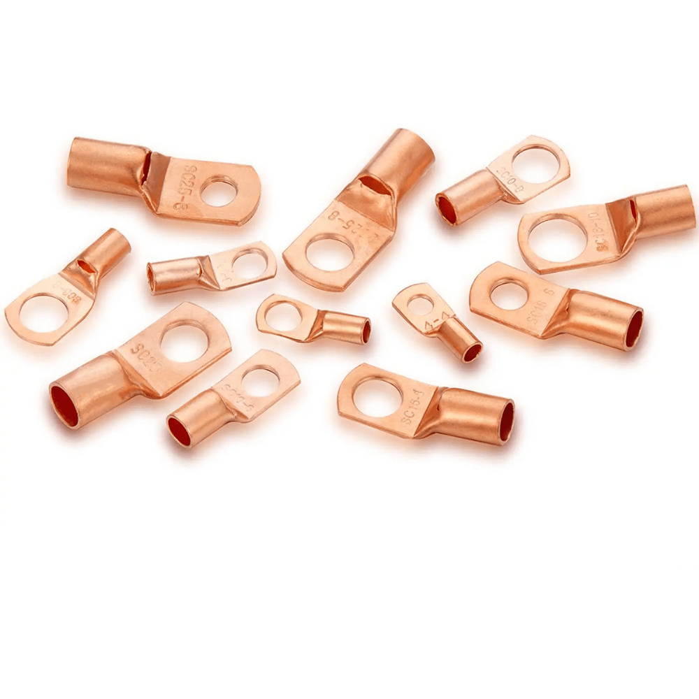 8×5/16 Pure Copper Tube Terminal Cus Lugs (Pack of 5)