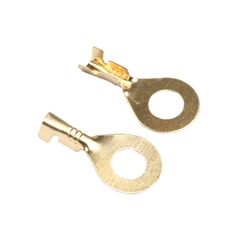 M5 Ring Cable Lugs Terminals Assorted Connector Wire Cable Connectors Brass Terminals (Pack of 25)