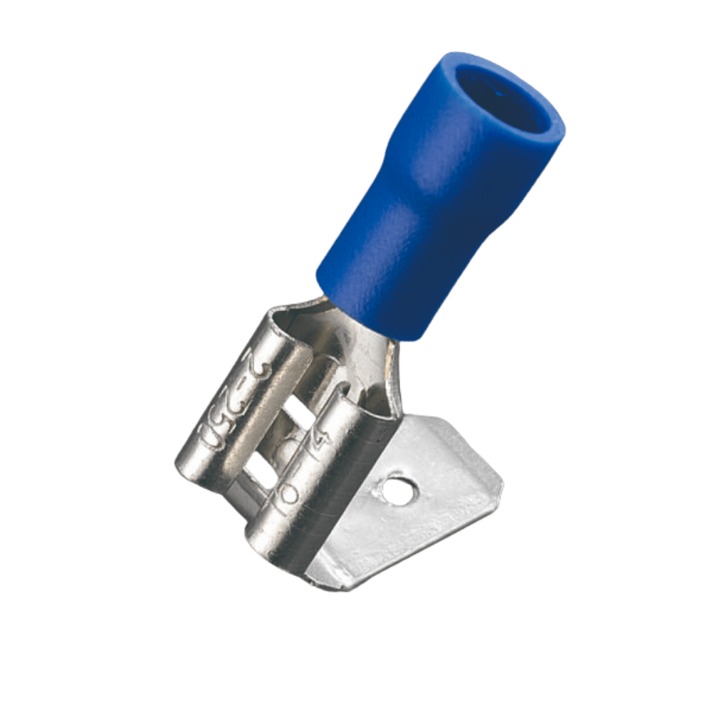 PBDD 2-250 – Piggyback Spade Crimping Clamp Connector – Blue (5 Pcs)