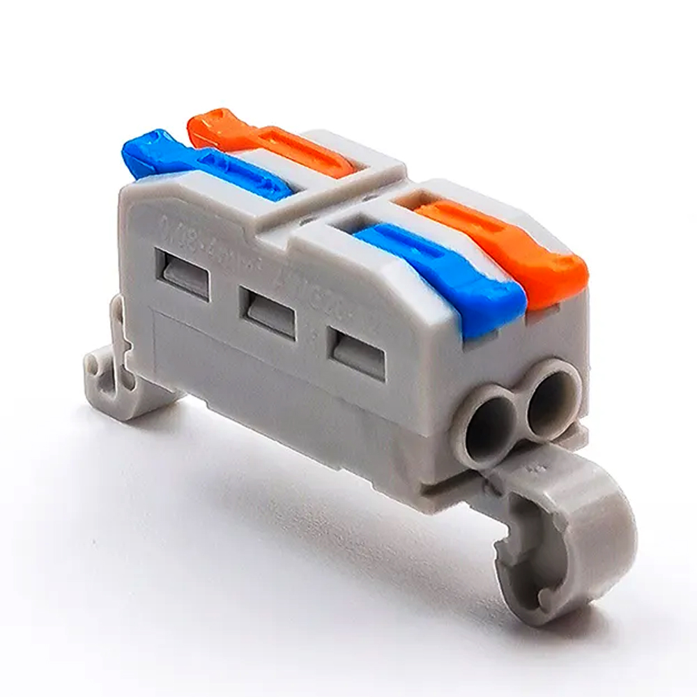 Electrical Wire Connectors Din Rail 2 x 2 Type Quick Connector Wiring Cable Connector