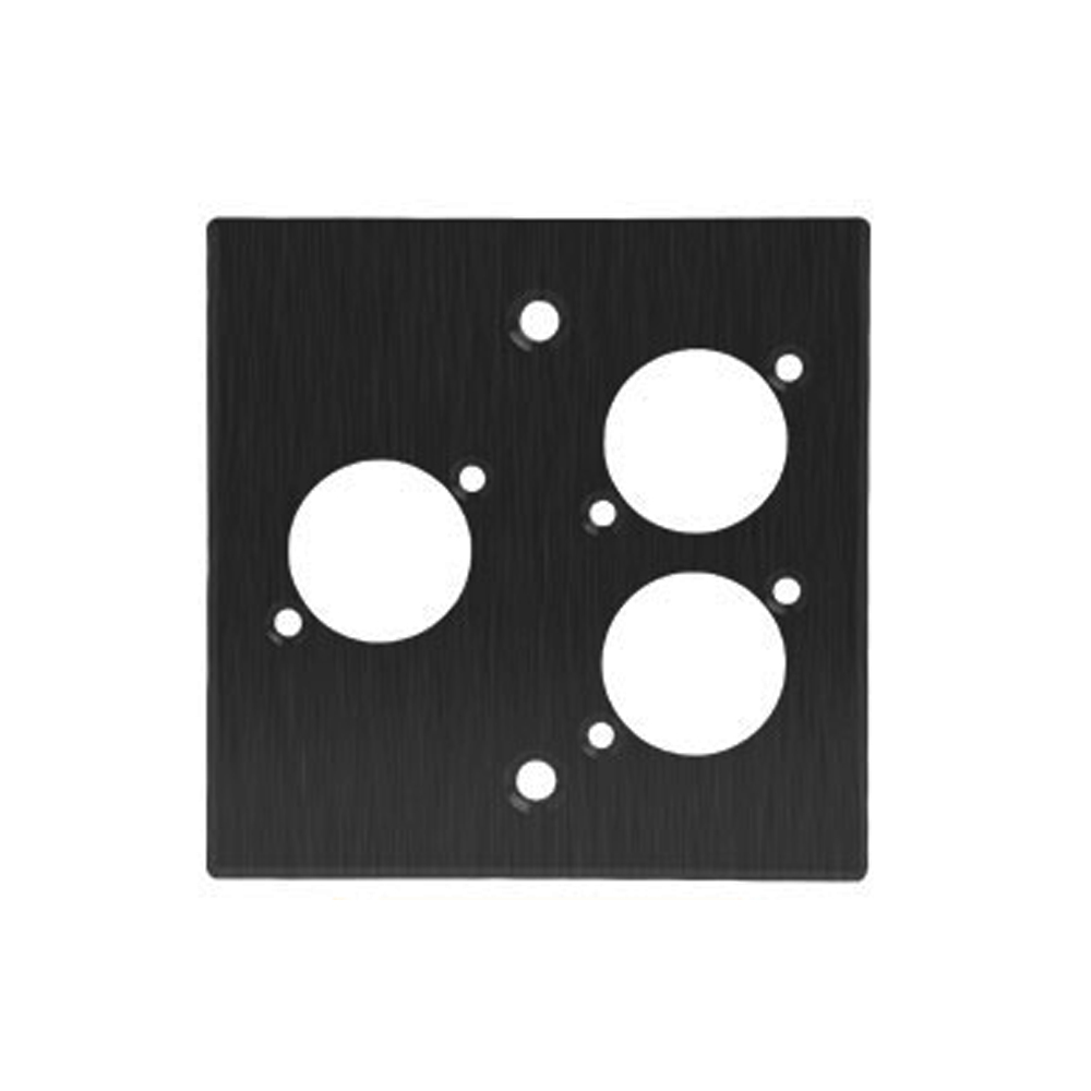 Faceplate 86 3 Port for Type-D Connector – Aluminum Alloy Wall Panel