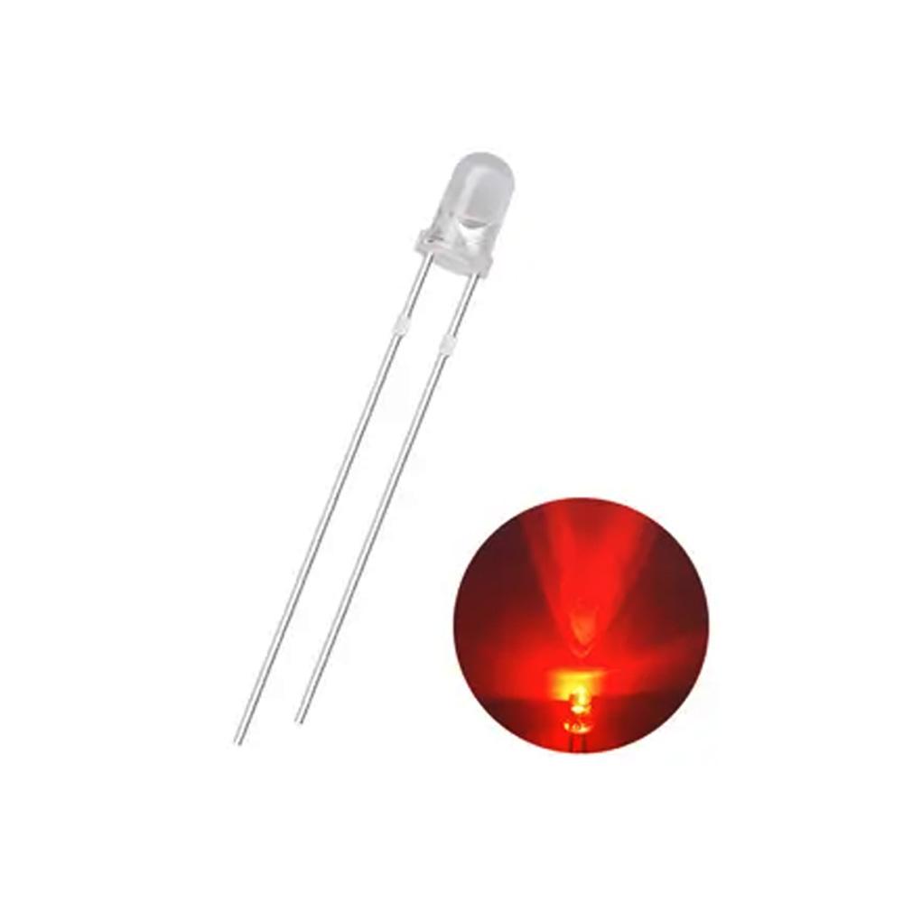 3MM Red Flicker Led (5 Pieces)