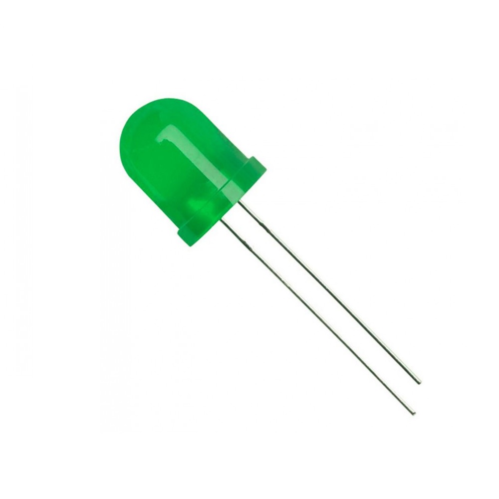 LED 10mm Green (5 Pcs)