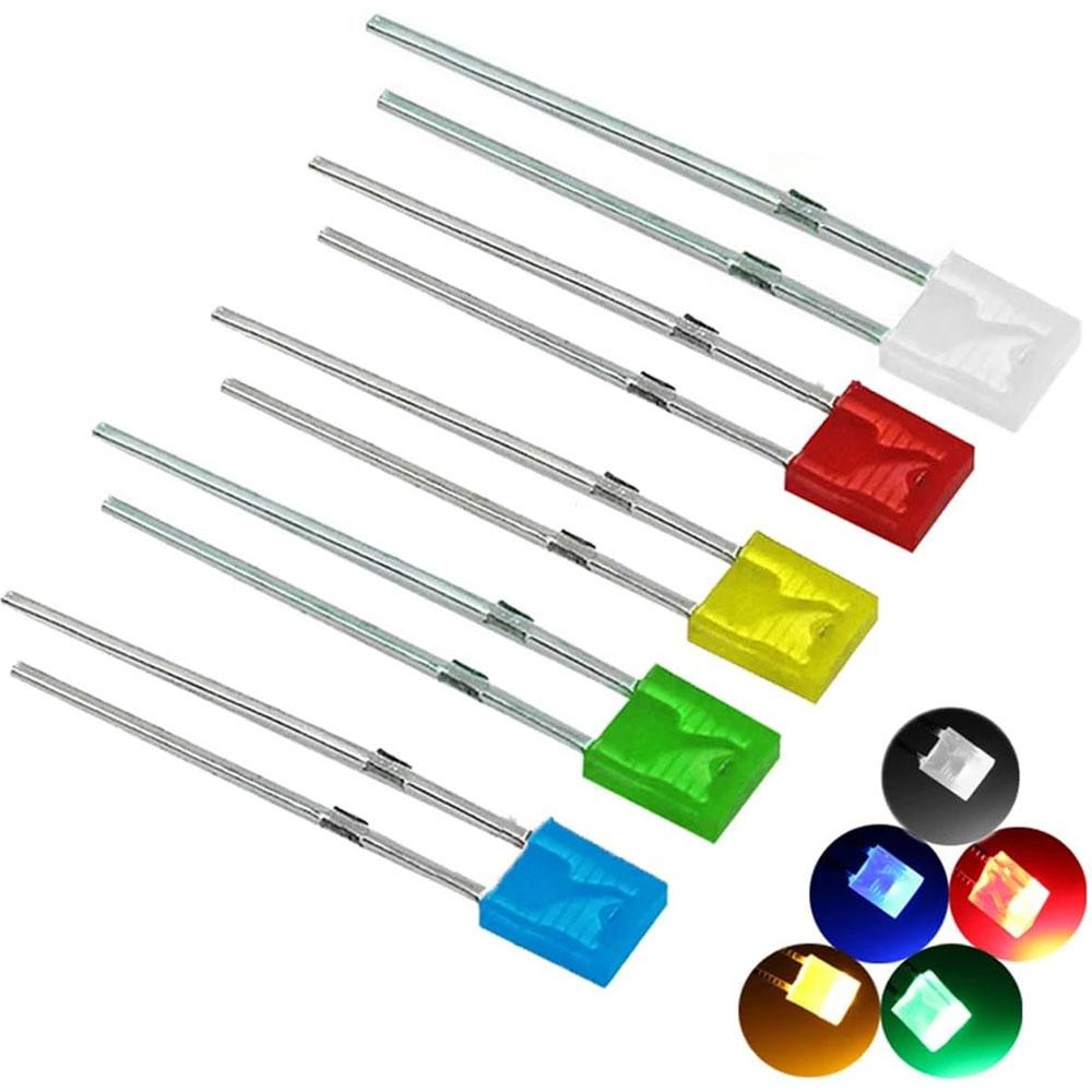 Square Green LED 2mm X 5mm X 7mm-10PCS