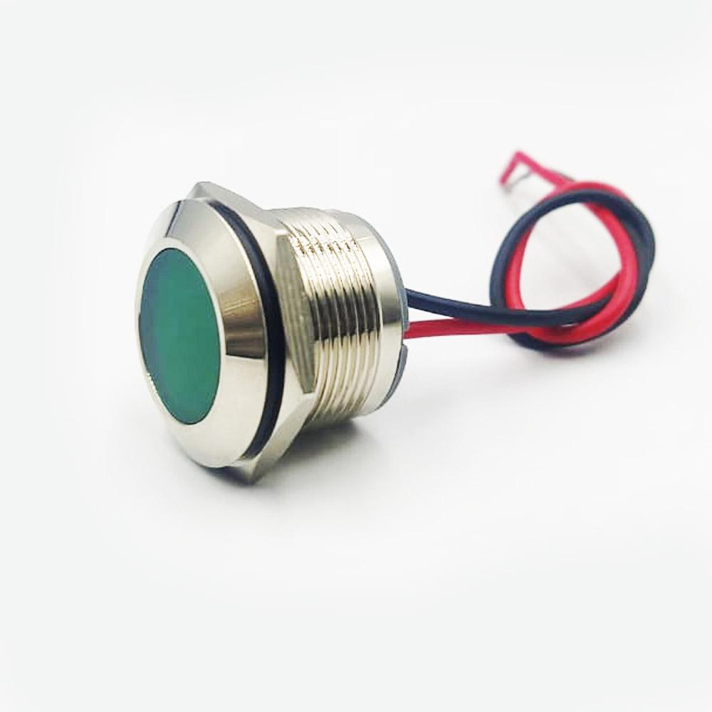 16mm 220v Green Light Metal Indicator Lamp