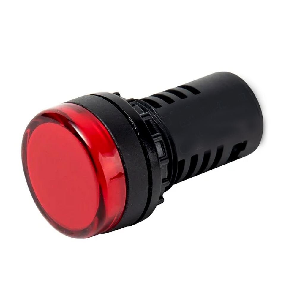 16mm 230V AC Red Colour Panel LED Light Indicator
