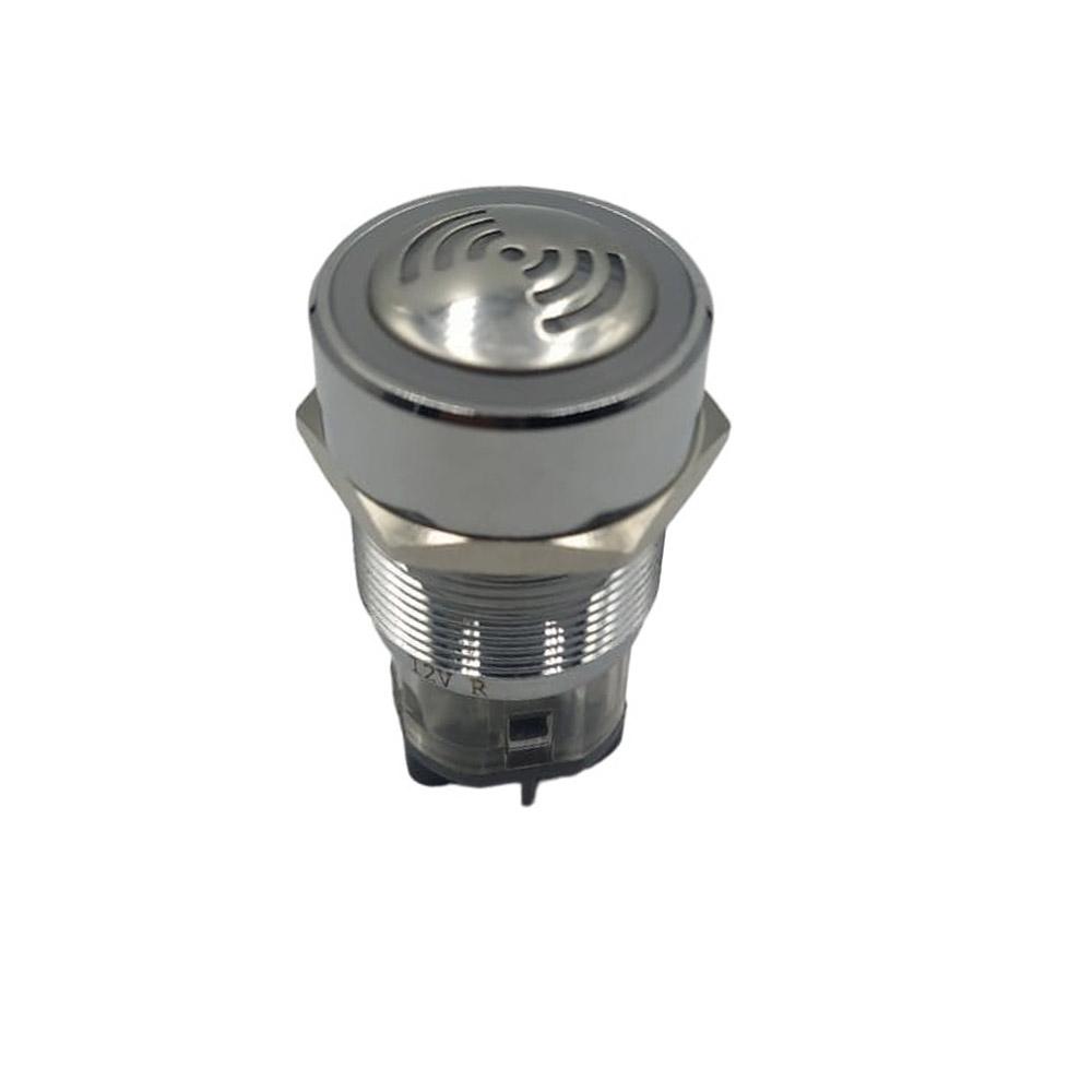 16mm 24V LED Red Metal Buzzer With Light